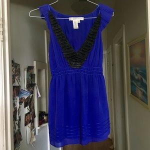 Stunning Blue Top with Unique Details